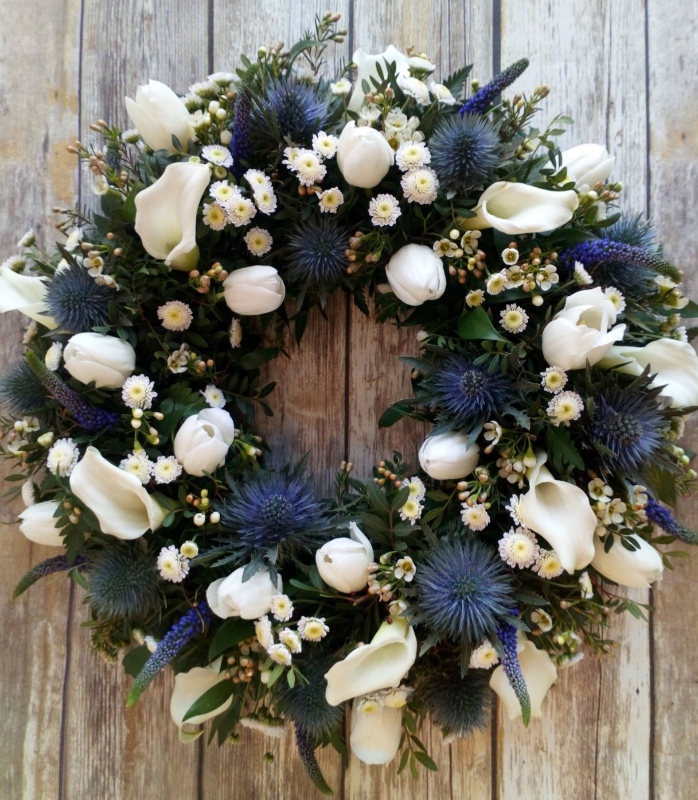 Calla & Thistle Wreath